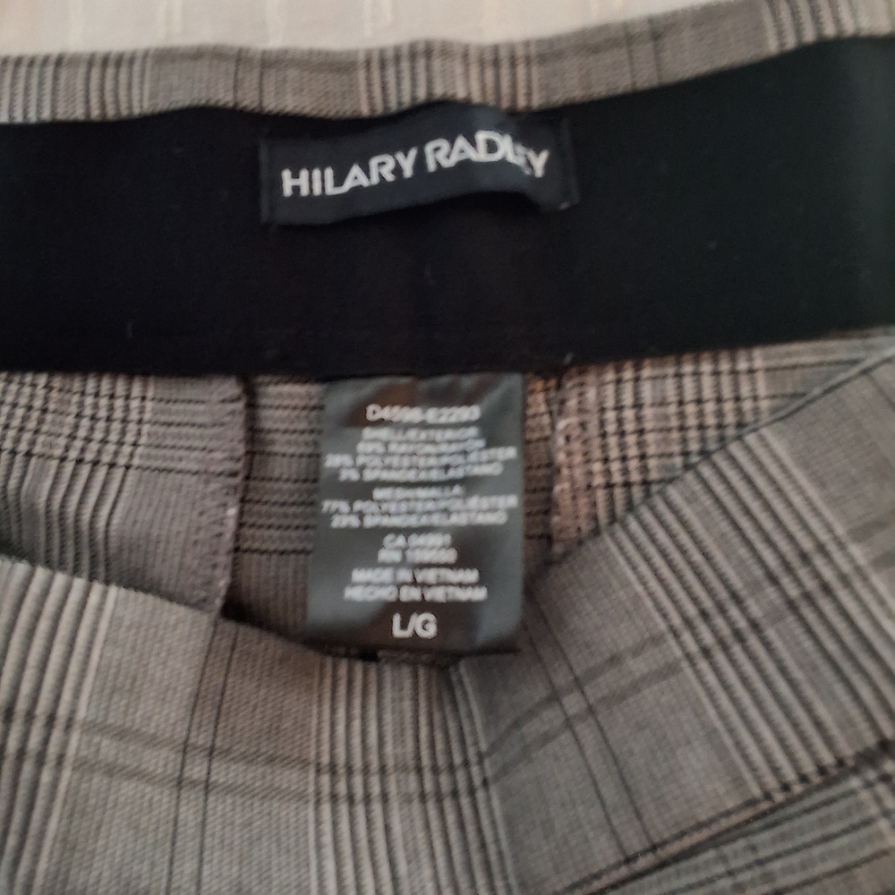 Hilary Radley Large Tan Checkered Pants - Picture 5 of 6